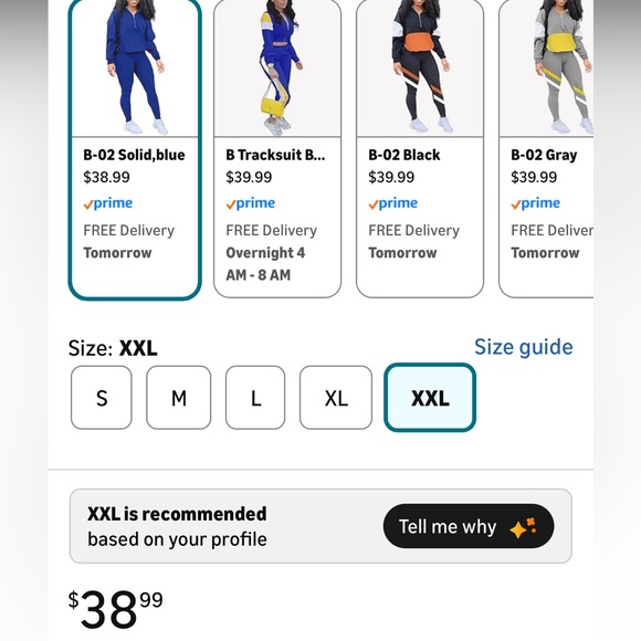 Stretchy Long Sleeve 2 Piece Set Blue Tracksuit - Picture 5 of 9